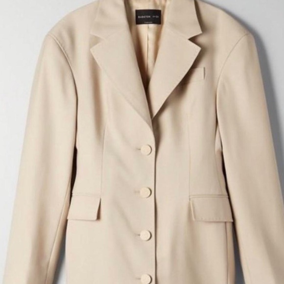Aritzia babaton 1-01 bodice blazer dress, light beige, size 00/2xs - Picture 2 of 2